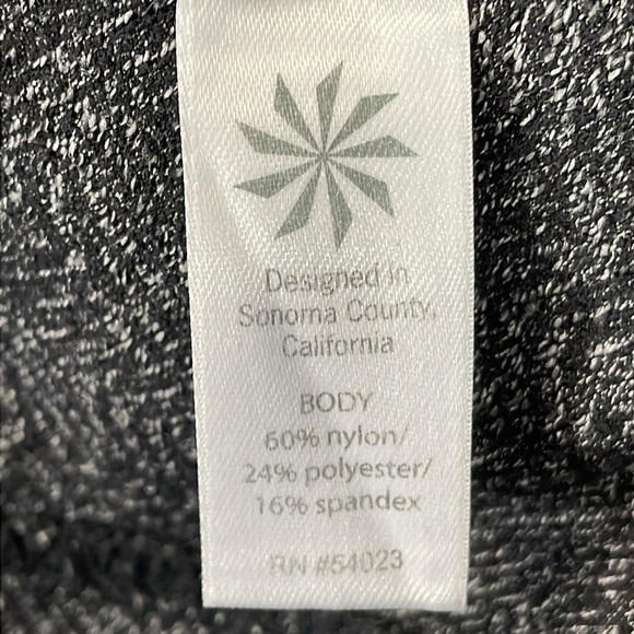 Athleta Black Print Zip Up Jacke - Picture 9 of 9